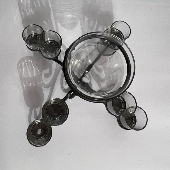 Vintage Wrought Iron Votive Candle With Vase Centerpiece NEW - Picture 3 of 16